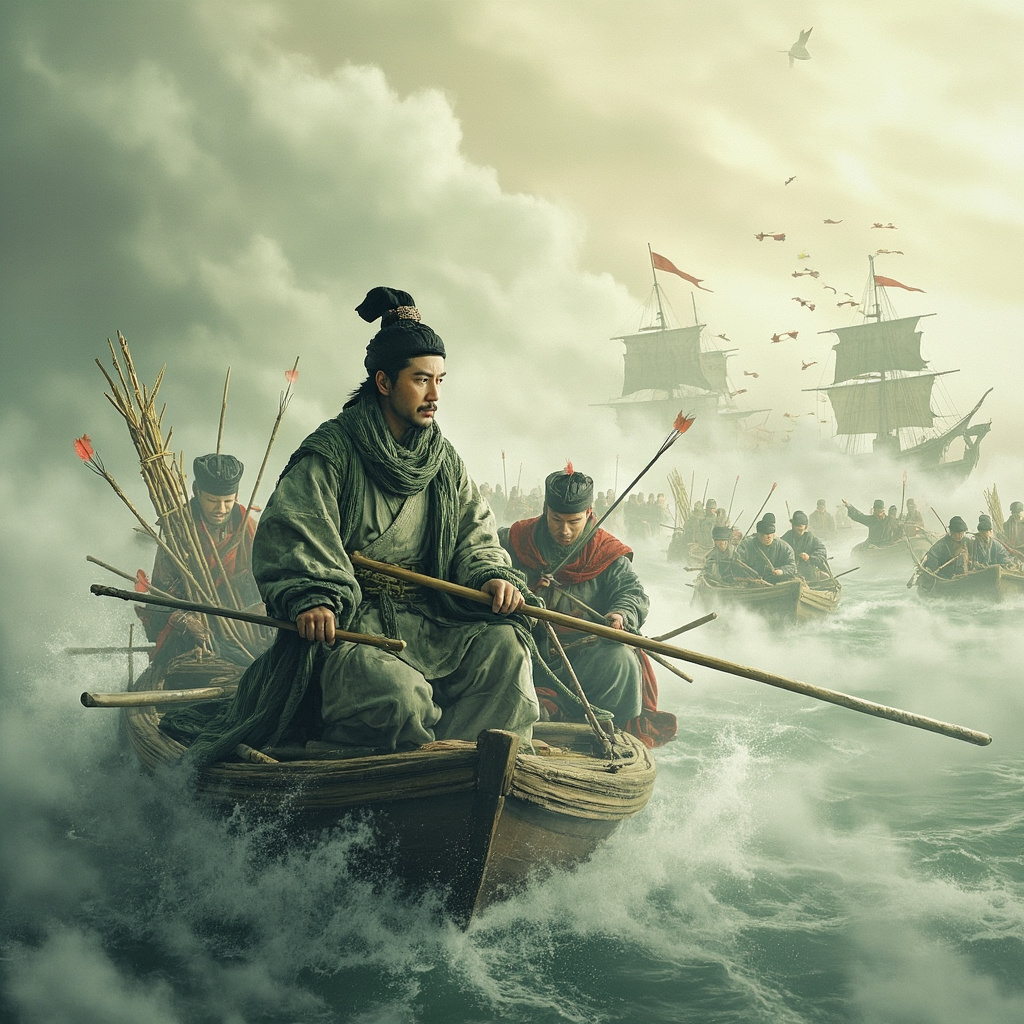 Borrowing Arrows with Straw Boats: Zhuge Liang's Cleverest Battle Trick