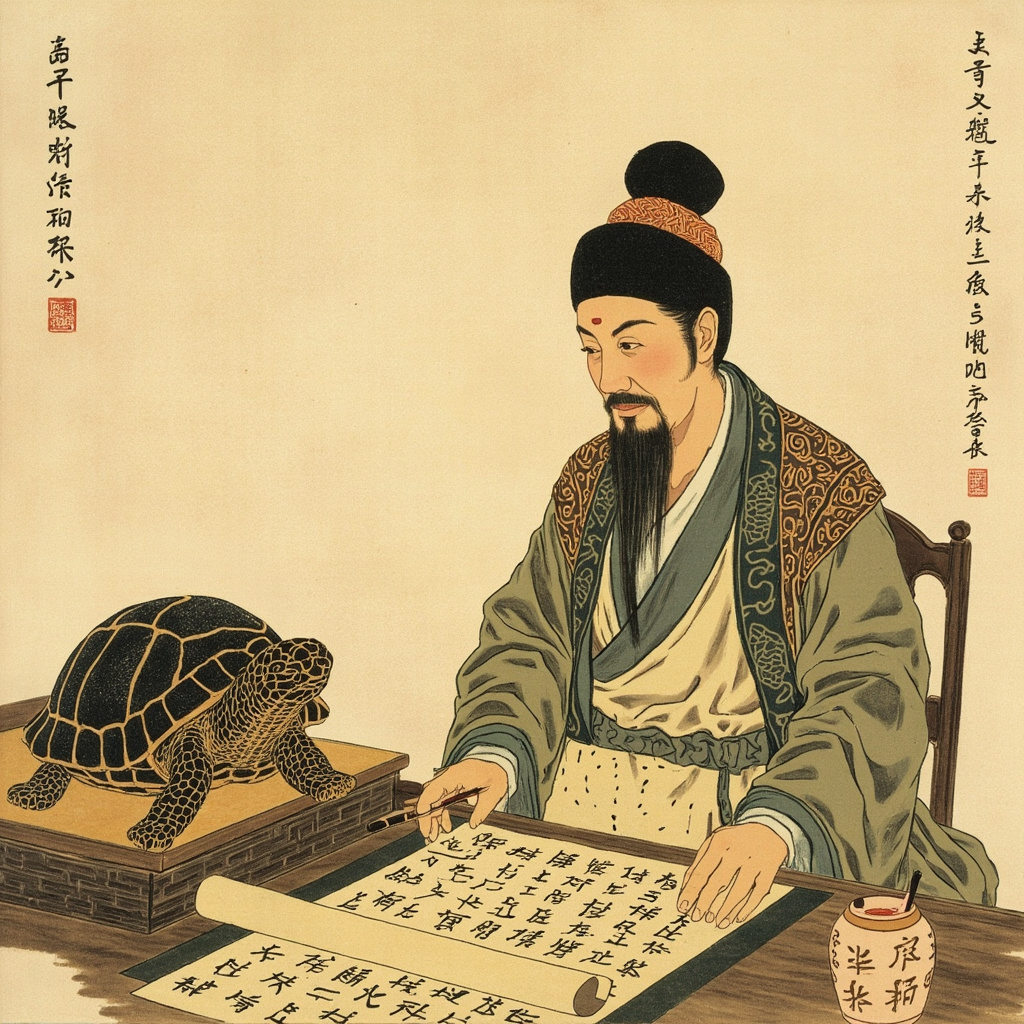 Cangjie Inventing Characters: The Mythical Birth of Chinese Writing