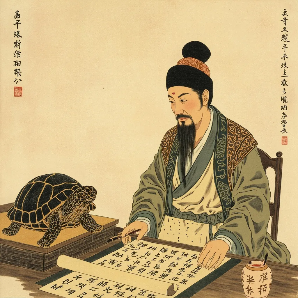 Cangjie Inventing Characters: The Mythical Birth of Chinese Writing