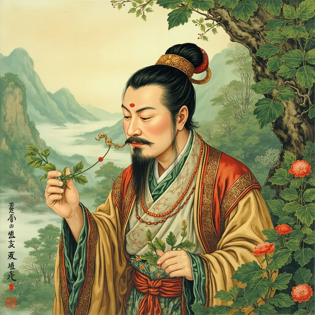 Shennong Tasting Hundred Herbs: The Divine Farmer Who Gave His Life for Humanity