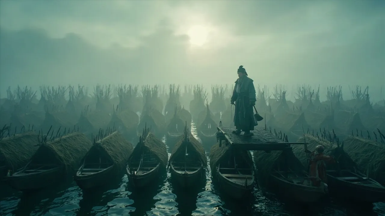 Straw Boats Borrowing Arrows: Zhuge Liang's Brilliant Trick at Red Cliffs